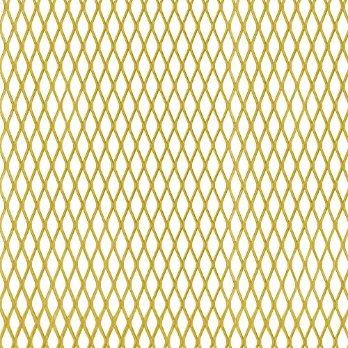 Alberts 467289 Streckmetallblech | Aluminium | Aluminium, goldfarbig eloxiert | 600 x 1000 x 1,6 mm