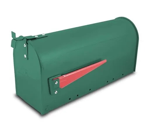 US-Mailbox Retro Briefkasten in Grün von BITUXX - Vintage Briefkasten aus Stahl, ideal für kommerzielle und private Nutzung, mit einem stilvollen Design und einer großzügigen Größe für sichere Postzustellung.