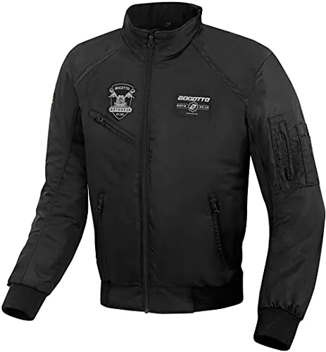 Bogotto Boston Motorrad Textiljacke, schwarz, Größe L in schwarz von Bogotto