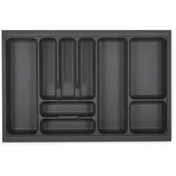 SO-TECH® Besteckeinsatz ORGA-BOX I oriongrau mit Anti-Rutsch-Beschichtung, 719 x 473 mm im 80er Schrank grau 71.9 cm x 5.5 cm x 47.3 cm