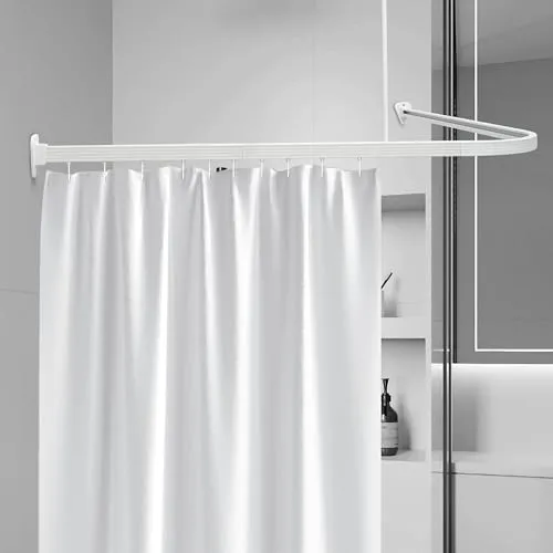 Euroshowers GmbH Duschvorhangstange Weiß