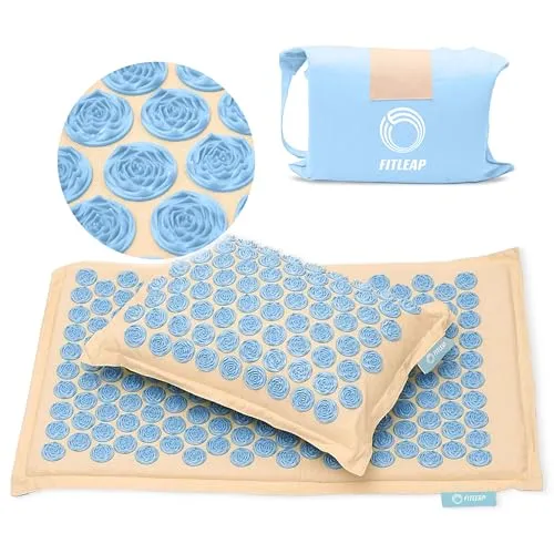 Fitleap Akupressurmatte mit Kissen und Tasche