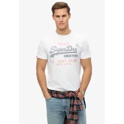 SUPERDRY VL HERITAGE RELAXED TEE - Herren-Shirt in Optic, aus 100% Baumwolle, relaxed fit für hohen Tragekomfort und lässigen Stil, ideal für jeden Anlass.