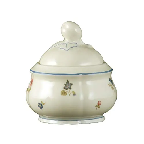 Seltmann Weiden Marieluise Streublume Zuckerdose 0,16 L - Zuckerdose aus Hartporzellan für 2 Personen, spülmaschinen- und mikrowellengeeignet, mit hoher Kantenschlagfestigkeit. Made in Germany, umweltfreundlich produziert.