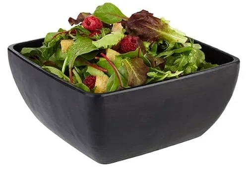 APS Schale -SLATE- 19 x 19 cm, H: 9 cm - Sonstige Tischdekoration, pflegeleichte und nahezu unzerbrechliche Melamin-Schale im asiatischen Design, ideal für Salat, Suppe oder Obst.