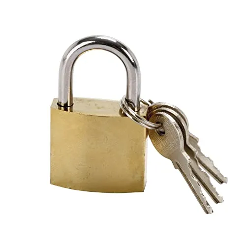 COGEX Vorhängeschloss aus Stahl, 2 Schlüssel. COGEX