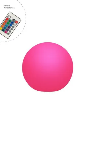 Seasons Design LED Kugelleuchte 30 cm – Shining Globe (weiß) mit RGB Farbwechsel - Lampen für innen und außen: Wetterfeste, dimmbare LED Kugelleuchte mit Fernbedienung für beeindruckende Farbspiele in 15 Farben. Robust, langlebig und einfach zu installieren – ideal für Garten, Terrasse und Balkon.