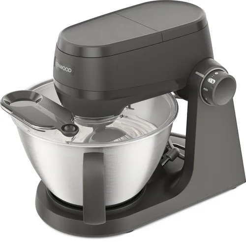 KENWOOD Küchenmaschine Multi Tasker KHC30.070GY - Mixer, Fleischwolf & Zerkleinerer - Vielseitige Küchenmaschine mit 1000 W Leistung, 4,3 l Edelstahl-Schüssel und 3 Aufsätzen für müheloses Mixen, Rühren und Zerkleinern. Ideal für kreative Kochprojekte.