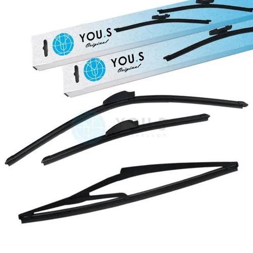 YOU.S SCHEIBENWISCHER SET VORNE + HINTEN für NISSAN QASHQAI II (J11, J11) - NEU