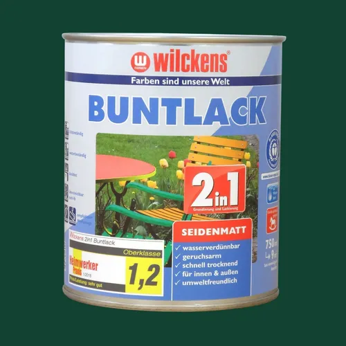Metall + Holz Buntlack 2in1 Grundierung+Lack 750ml - Lacke, schnelltrocknend und UV-beständig, ideal für Innen- und Außenanwendungen, geeignet für Holz, Metall und Hart-PVC, entspricht DIN EN 71.3 für Kinderspielzeug.