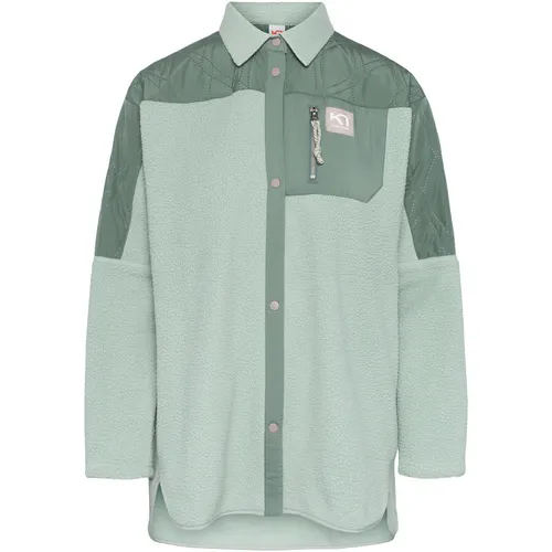 Kari Traa Damen Rothe Jacke (Größe S, grün) - Funktionsjacke mit lässiger Passform, Brusttasche und Flachnähten - ideal für entspannte Tage und aktive Freizeitgestaltung.