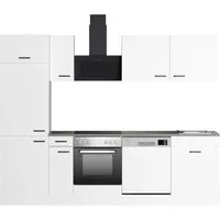OPTIFIT Küchenzeile Bonn214 270 cm Weiß ohne E-Geräte