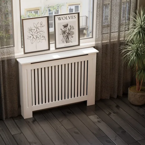 HAGO24 Heizkörperverkleidung Holz 112x19x82cm