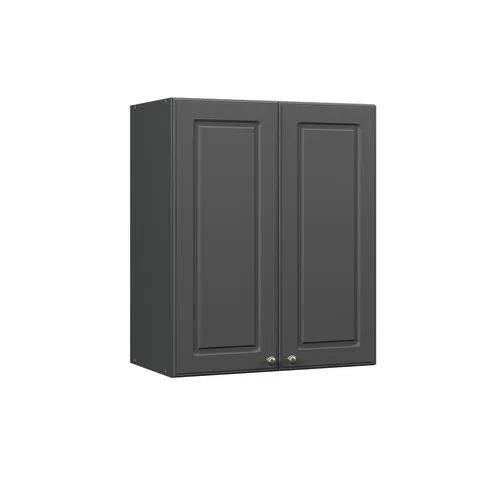 Vicco Hängeschrank Fame-Line, Anthrazit-Gold - Hängeschrank für stilvolle Küchen, bietet optimalen Stauraum mit Soft-Close-Scharnieren für komfortable Nutzung. Robuste MDF-Fronten, ideal für individuelle Gestaltung.