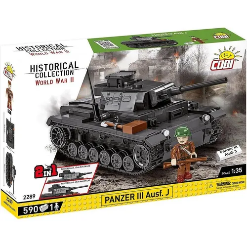 COBI Panzer III AUSF.J - Bausteine aus der EU, hochwertiges Standmodell für Sammler und Modellbau-Enthusiasten