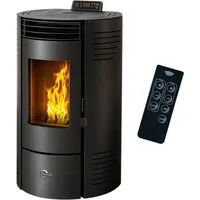 Sannover Pelletofen Azora 11,6 kW Schwarz – Eleganter Heizkomfort