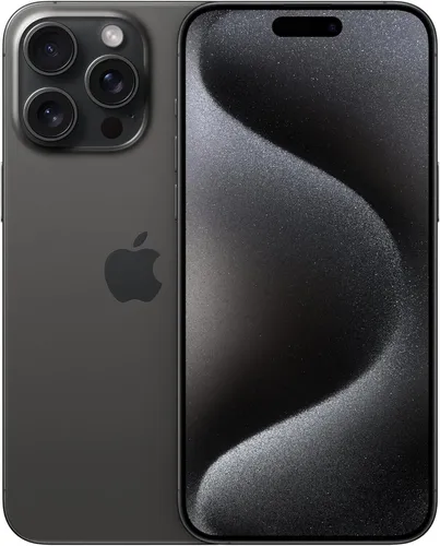 Apple iPhone 15 Pro Max - Titan Schwarz, 256 GB, A17 Pro Prozessor und 48MP Triple-Kamera für beeindruckende Fotos und Videos
