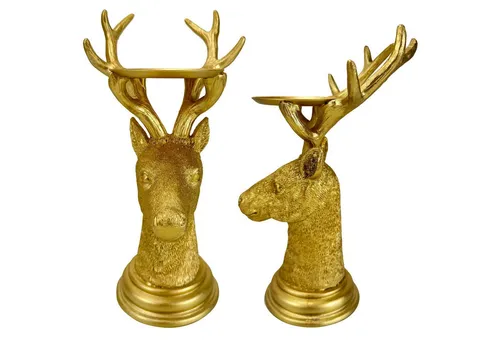 Online-Fuchs Kerzenhalter in gold von Online Fuchs