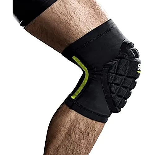 Select Kniebandage Handball Unisex, S, schwarz - Volleyball-Knieschoner aus speziellem Stretchmaterial für optimale Bewegungsfreiheit und stoßdämpfende EVA-Polsterung mit Armotec-Oberfläche.