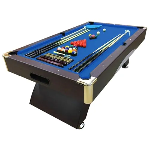 Professioneller Billardtisch mit Zubehör für Carambola und Snooker, robust für Erwachsene, 8 Ft Bellagio