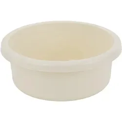 Runde Kunststoffschüssel, 31 Cm, 6,2 L, Creme - Ben