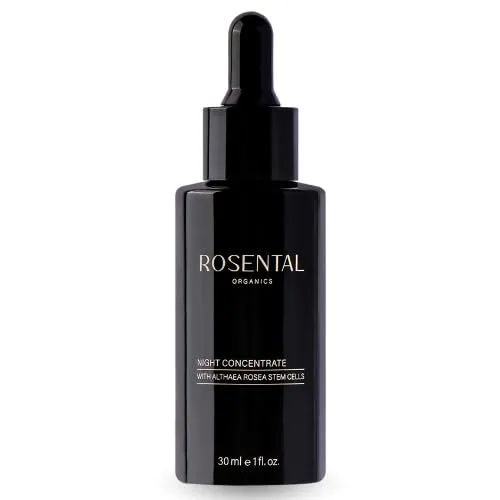 Rosental Organics Night Concentrate – Nachtserum mit Hyaluron & Althaea Rosea Stammzellen – Anti-Aging Pflege für Regeneration & Faltenreduzierung – Naturkosmetik Made in Germany