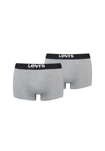 Levi's Herren Trunk Underwear, Grey, S - Retroshorts für Herren mit doppellagigem Beutel für verstärkte Unterstützung und perfektem Sitz. Hergestellt aus Bio-Baumwolle und Recyclingmaterialien für umweltbewusste Träger.