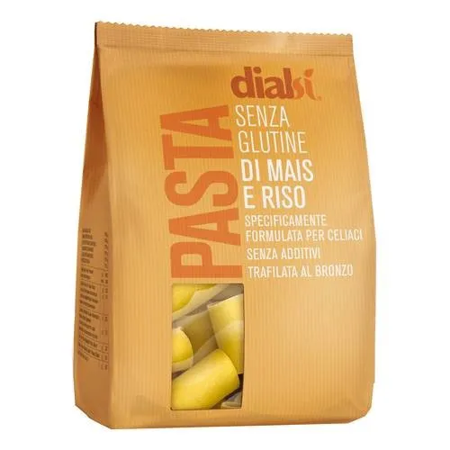 Dialsi Pasta di Mais E Riso Senza Glutine Formato Paccheri 250g