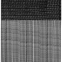 Bestlivings Fadengardine Vorhang für Wohnwagen in Schwarz 56 cm x 185 cm