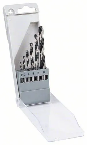 Bosch Accessories 2608577346 PointTeQ HSS Metall-Spiralbohrer-Set 6teilig 2 mm, 3 mm, 4 mm, 5 mm, 6 mm, 8 mm, 10mm DIN 338
