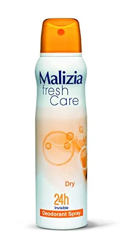 Malizia Fresh Care Dry 150ml 24h Invisible Deodorant Spray No Aluminium Salts