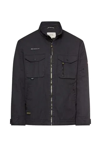camel active Herren Blouson mit Stehkragen Dunkelblau - Stylischer Blouson für Herren im Regular Fit, ausgestattet mit verstellbaren Cuffs und praktischen Brusttaschen für optimalen Tragekomfort. Ideal für lässige Outfits.