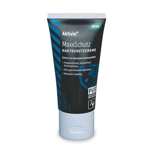 Aktivin® MaxxSchutz Hautschutzcreme - 100 ml Tube - wasserfeste Schutzwirkung - gute Haftfähigkeit - sehr gute Hautverträglichkeit - auch als Kältschutzcreme geeignet