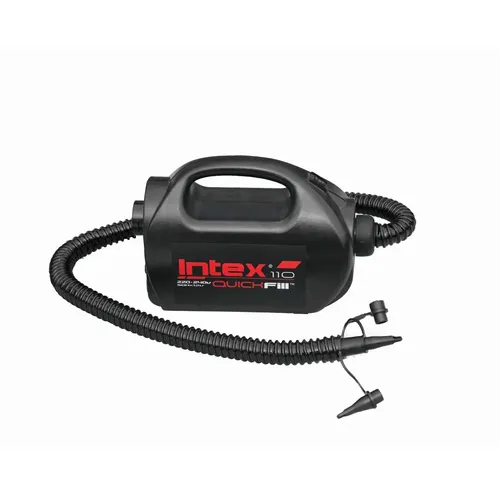 INTEX Elektrische Luftpumpe Quick-Fill 68609 - Luftpumpen für Innen- und Außengebrauch mit beeindruckender Leistung von 500 L/min und maximalem Druck von 0,83 bar. Ideal zum schnellen Aufblasen und Entleeren von Luftmatratzen, Pools und mehr!