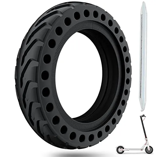 OUXI 8,5 Zoll E Scooter Solid Reifen, 8 1/2 Vollgummireifen,50/75-6.1 Schlauchlose Vollgummireifen für Xiaomi 1S /Pro 2/M365/M365 Pro/3/3 Lite/Essential und alle 8,5 Zoll Scooter Reifen
