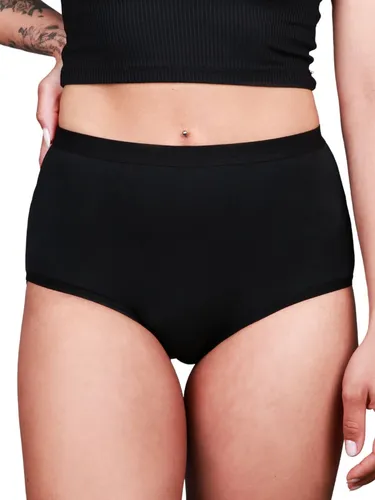 Taynie Comfort Ultra Stark Highwaist Periodenslip - Taynie Comfort Ultra Stark Highwaist Periodenslip – ideal für starke Tage. Mit einer Saugkraft von bis zu 60 ml bietet er zuverlässigen Schutz und maximalen Komfort. Hergestellt aus Bio-Baumwolle, ist er nachhaltig und atmungsaktiv.