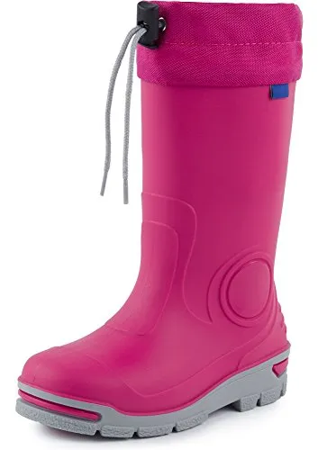 Ladeheid Kinder Gummistiefel LARB014 (Rosa, 23) - Gummistiefel für Kinder; wasserdicht und antibakteriell dank Silberionen, ideal für Regentage und Outdoor-Aktivitäten.