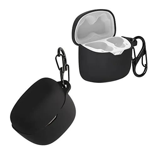 kwmobile Hülle kompatibel mit JBL Tune Flex Hülle - Kopfhörer Case - TPU Silikon Cover - Schutzhülle in Schwarz