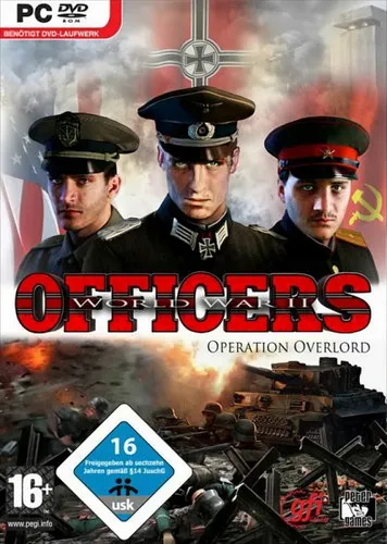 Officers - Operation Overlord PC Spiel - Strategiespiel für PC, Neu & OVP, USK ab 16 Jahren, erlebe spannende militärische Taktiken im Zweiten Weltkrieg.