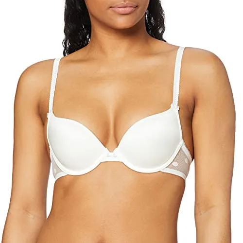 Sassa Damen Push-Up Bügel BH - Elfenbein 314, 70A - Funktionsunterwäsche mit vorgeformten Cups für optimalen Halt und verführerisches Dekolleté.