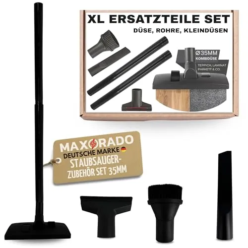 Maxorado Rohr Düse Aufsatz 6-tlg Ersatzteile Set 35mm für Einhell TC, TE, TP Serie Verlängerung Saugrohr DN35 Nassauger Staubsauger Industriestaubsauger TE-VC 18/10 Li-Solo, TE-VC 36/25