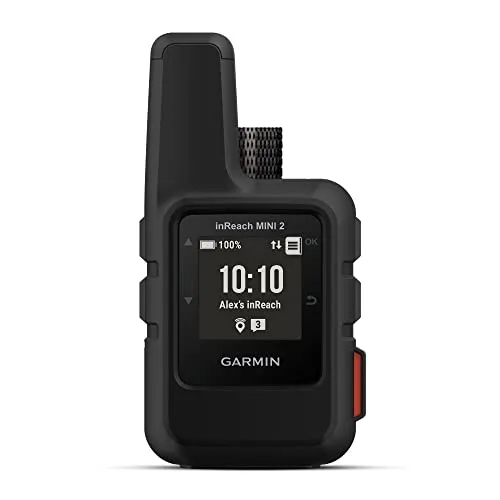 Garmin inReach Mini 2, Leichter und kompakter Satellitenkommunikator, Wandern Handheld, schwarz