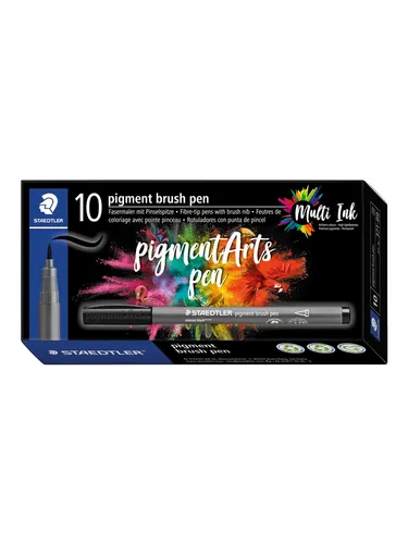 Staedtler pigment brush pen 10 pcs red violet