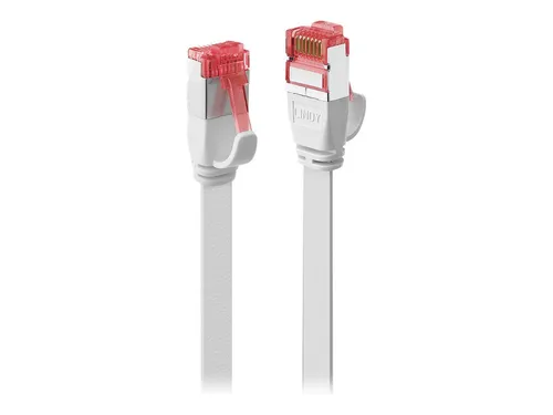 Lindy Patchkabel Cat6 U/FTP Flachband weiß 0.30m