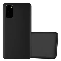 Cadorabo Schutzhülle für Samsung Galaxy S20 Hülle in Schwarz Handyhülle TPU Silikon Etui Cover Case