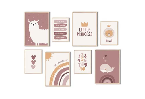 Poster & Bildende Kunst Pink von MeinBaby123®