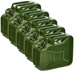 BW Benzinkanister Metall 10L - TÜV-geprüft & UN-zugelassen - Olivgrün - Benzinkanister 10L aus pulverbeschichtetem Stahl für höchste Sicherheit und Langlebigkeit. Ideal für Benzin, Diesel & mehr – perfekt für den professionellen Einsatz oder als Reservekanister.