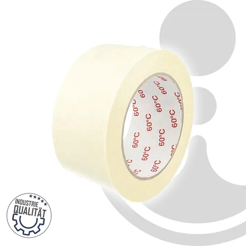 Kreppband 225, flachgekrepptes Papierklebeband 50 mm x 50 m