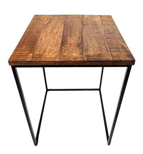 DARO DEKO Mango Holz Beistelltisch eckig