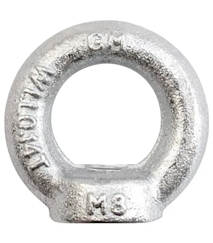 2x Ringmutter M8 Ringmuttern Ösenmutter Augmutter Transportöse Kranösen